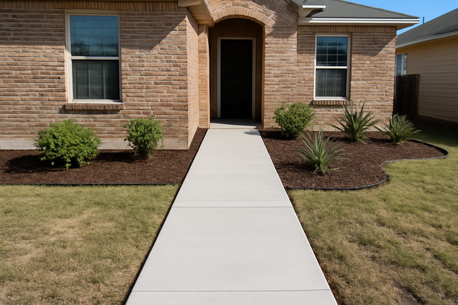 A smooth concrete walkway in Laredo